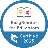 EasyReader Premium for Educators. Certified 2025.